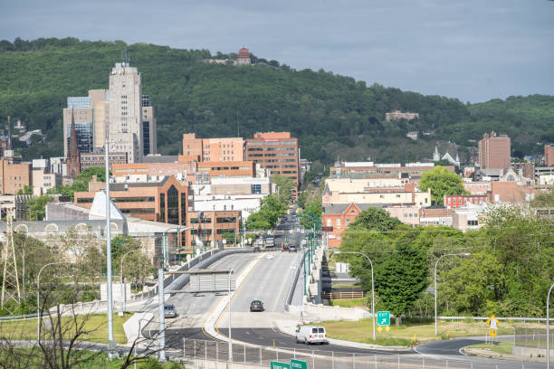 Penn Street Bridge, Reading, Pennsylvania, USA stock photo
