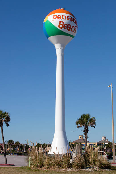 Pensacola Beach Watertower stock photo