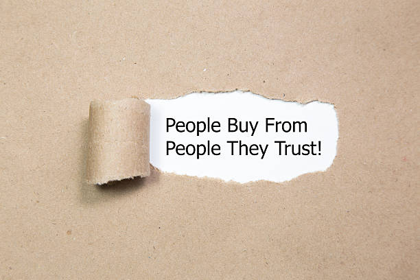 People Buy From People They Trus stock photo
