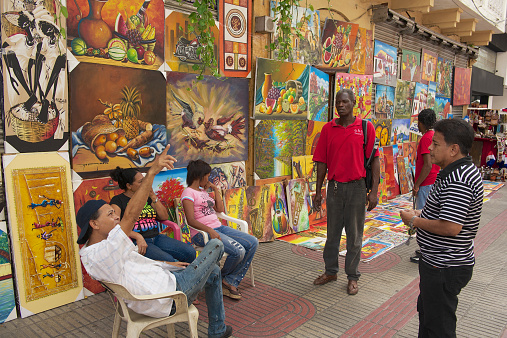 People Talk At The Street In Santo Domingo Dominican Republic Stock Photo -  Download Image Now - iStock
