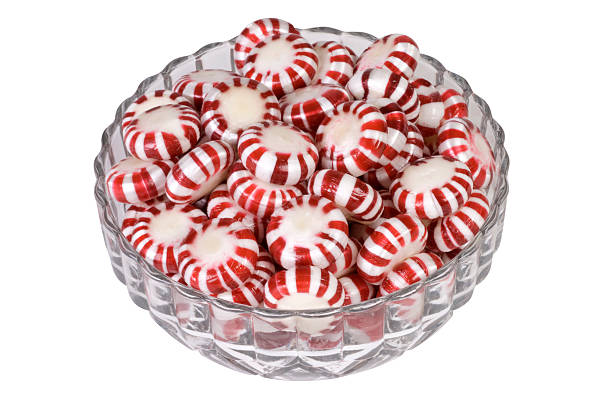 Peppermint Candy Dish stock photo