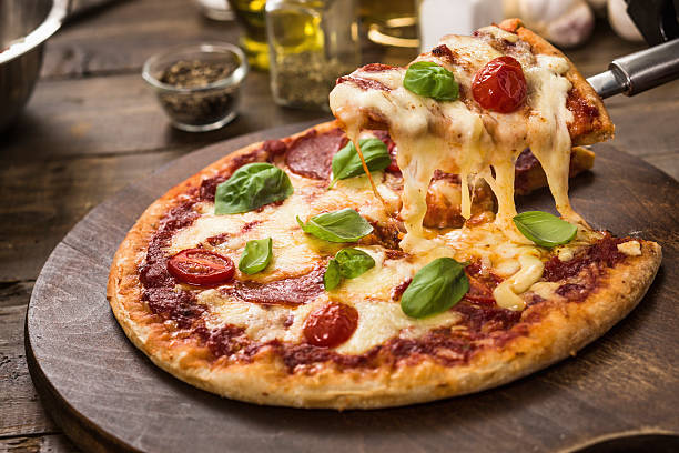 Pepperoni Pizza stock photo