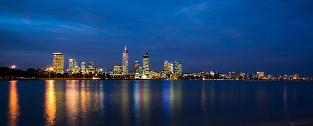 Perth City Skyline - Perth, Western Australia stock photo
