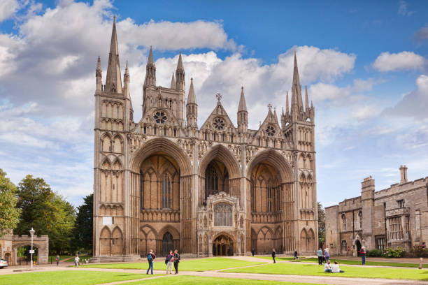 Peterborough Cathedral UK stock photo