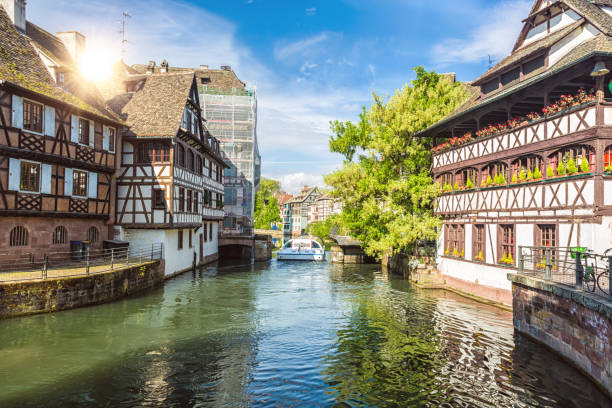 Petite France in Strasbourg Petite France in Strasbourg petite france strasbourg stock pictures, royalty-free photos & images