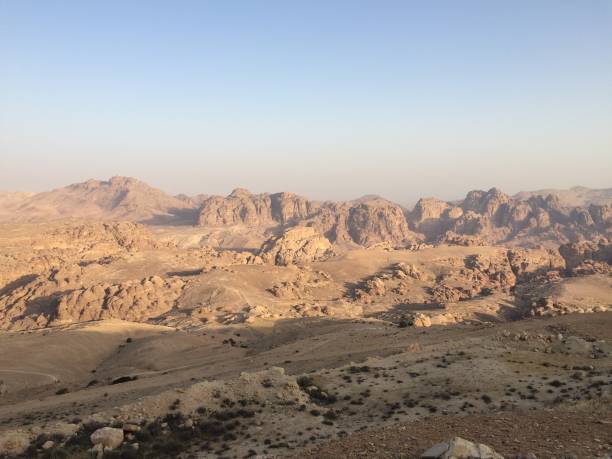 Petra Mountains, Jordan stock photo