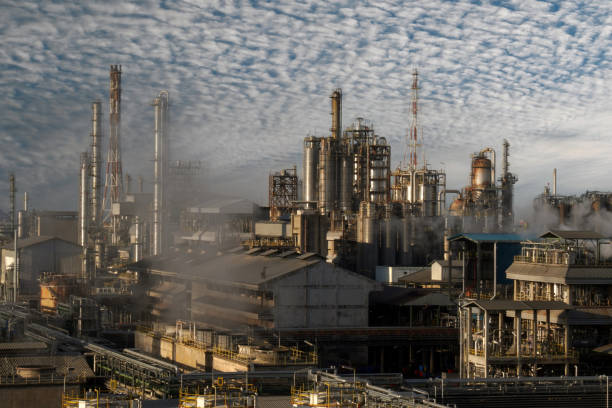 Petrochemical plant. stock photo