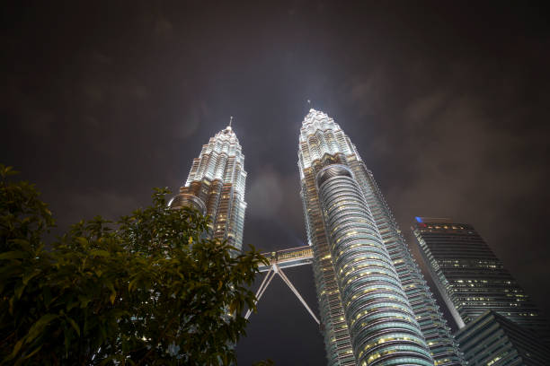 Kuala Lumpur city centre overlooking the Petronas Twin Towers, Kuala Lumpur, Malaysia