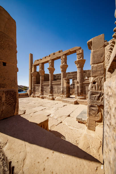 Philae Temple Aswan Egypt stock photo