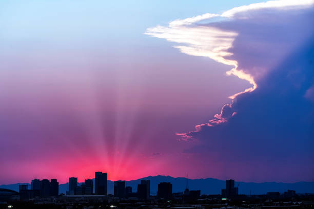 Phoenix Sunset stock photo