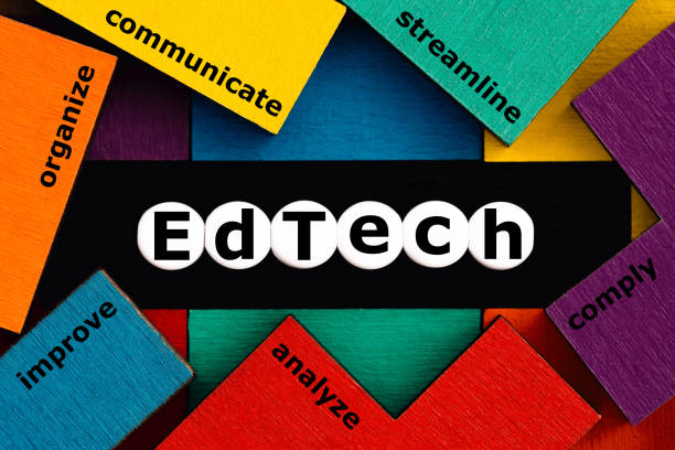 photo on EdTech theme. effective EdTech ecosystem stock photo