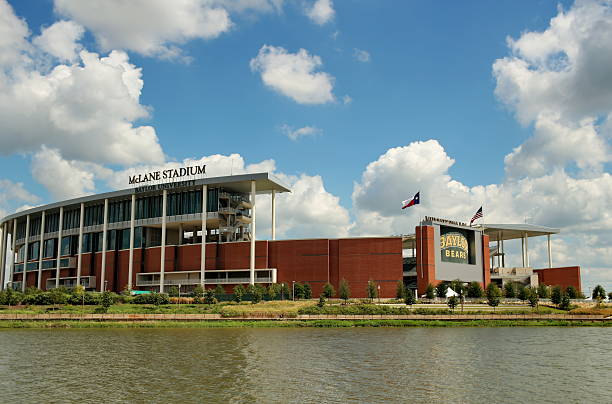09-12-2016, Photograph of McLane Stadium, Located in Waco Texas Waco Texas USA - September 12, 2016: McLane Stadium, Baylor University. baylor basketball stock pictures, royalty-free photos & images