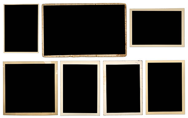 photos vintage blank old photographs with soft shadow picture frame photos stock pictures, royalty-free photos & images