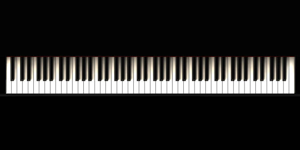 Piano Keyboard, Music Instrument stock photo