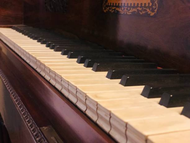 piano-keyboard stock photo