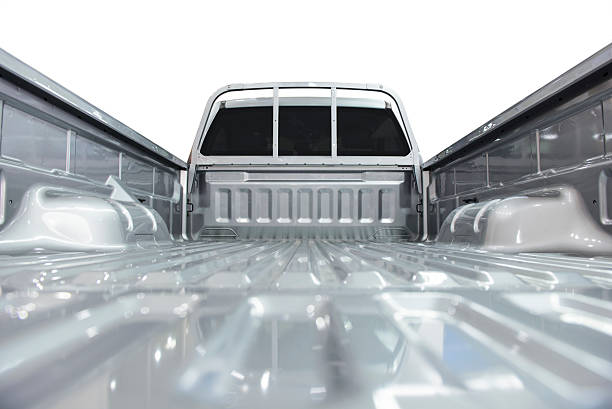 Pick-up truck bed stock photo