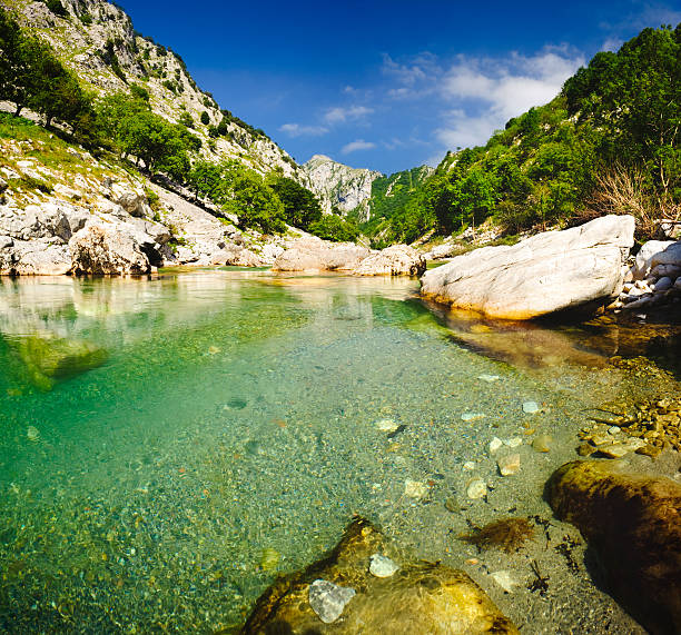 Picos de Europa spanish landscape stock photo