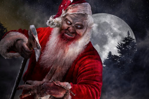 Babbo Natale Zombie.Foto Di Vera Serial Killer Santa Zombie Sulla Prowl Fotografie Stock E Altre Immagini Di Affranto Istock