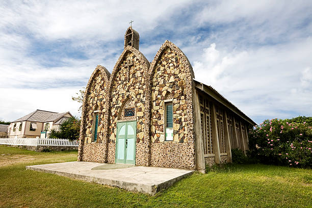 Picturesque Church, Anguilla stock photo