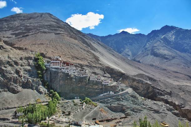 Picturesque mountain of ladakh stock photo
