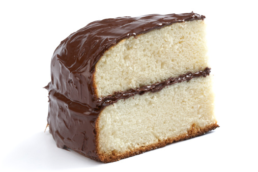 Vanilla Cake with chocolate cover