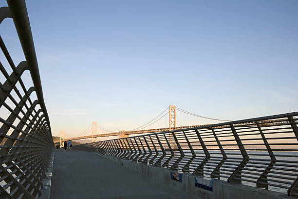 Pier and Bridge stock photo