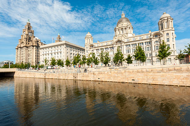 Pierhead, Liverpool, England  cunard building liverpool stock pictures, royalty-free photos & images