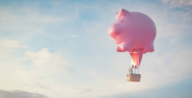 小豬銀行，3d 渲染 - saving money 個照片及圖片檔