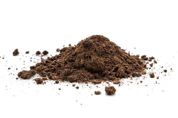 Pile heap of soil humus stock photo