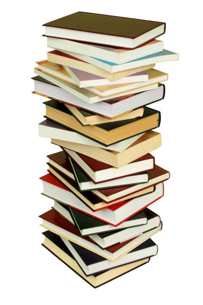 stapel boeken - book tower stockfoto's en -beelden