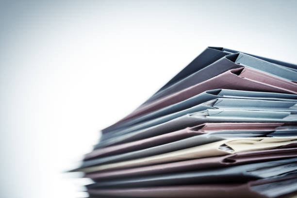 Pile of document files Pile of business document files filing documents stock pictures, royalty-free photos & images