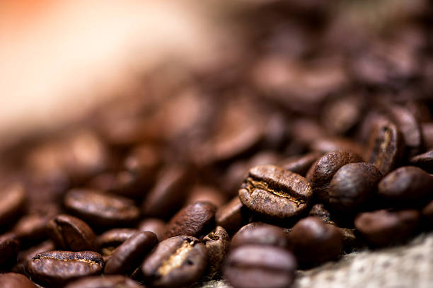 pile of fresh and bio aromatic coffee beans