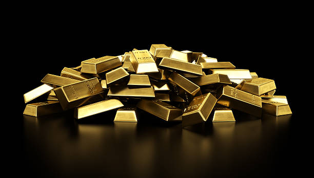 Pile of gold bars 3d rendering of a pile of gold bars gold bar stock pictures, royalty-free photos & images