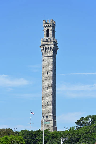 Pilgrim Monument 3 A view of the Pilgrim Monument in Provincetown, Massachusetts pilgrims monument stock pictures, royalty-free photos & images