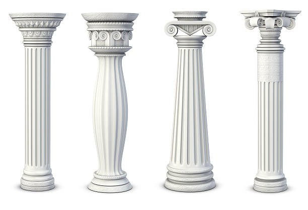 pillars stock photo