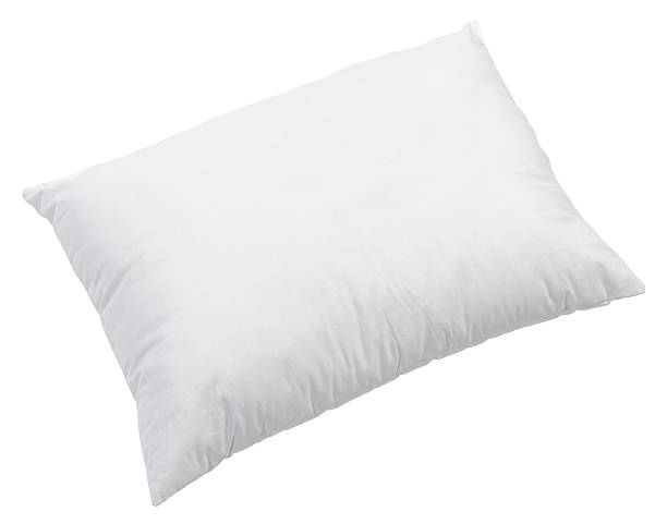 pillow white pillow isolated on white pillow stock pictures, royalty-free photos & images