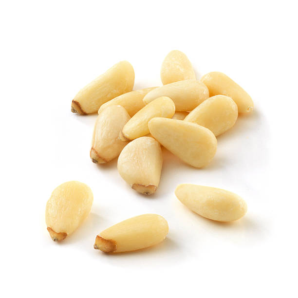 Pine Nuts isolated stock photo