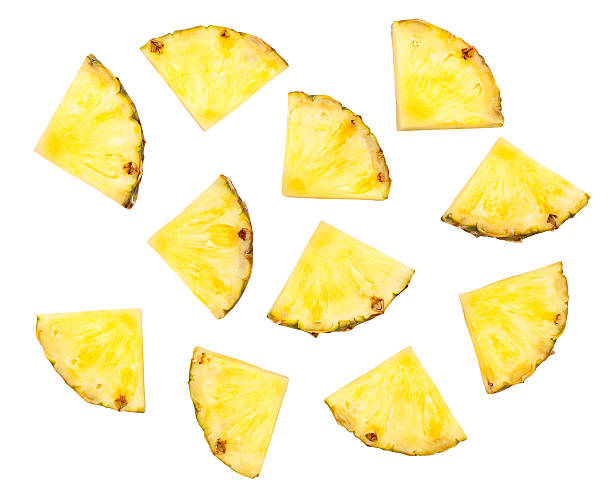 pineapple sliced pineapple isolated pineapple stock pictures, royalty-free photos & images