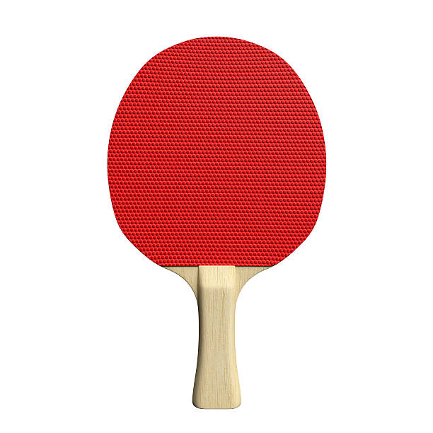 Ping Pong Paddle 3d illustration of a ping pong paddle table tennis stock pictures, royalty-free photos & images