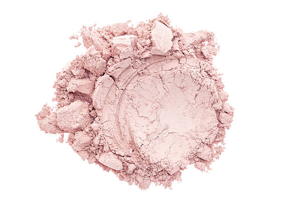 Pink cosmetic powder stock photo