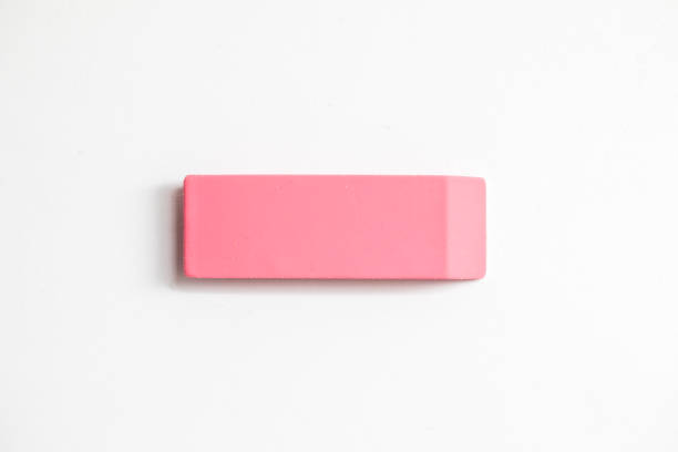 Pink Eraser stock photo