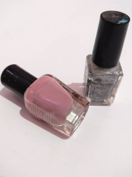 pink nail polish stock photo