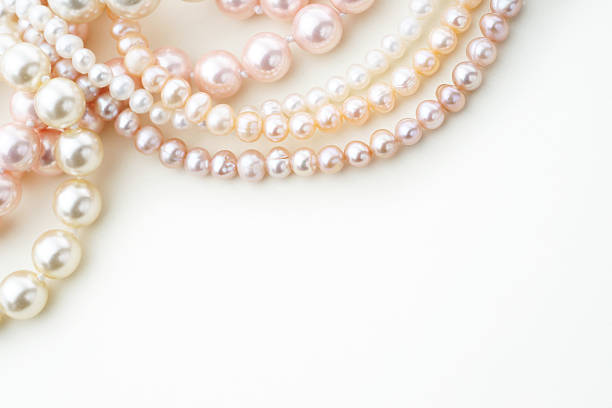 Pink Pearls stock photo