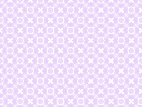Pink, Purple & White Watercolor painting with repeating pattern.
