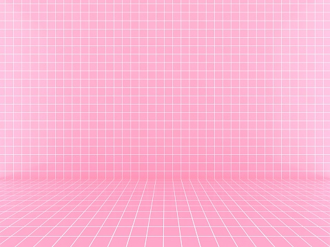 Pink tile empty room