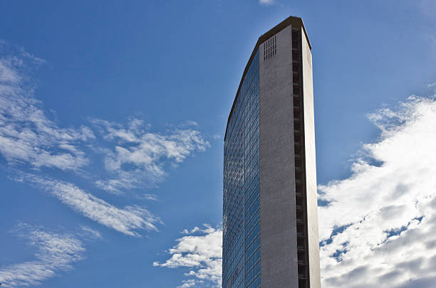 Pirelli skyscraper building in Milan stock photo