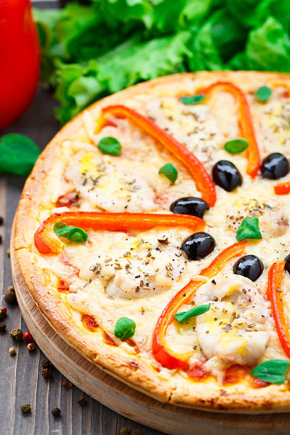 Uncut Pizza Stock Photos, Pictures & Royalty-Free Images - iStock