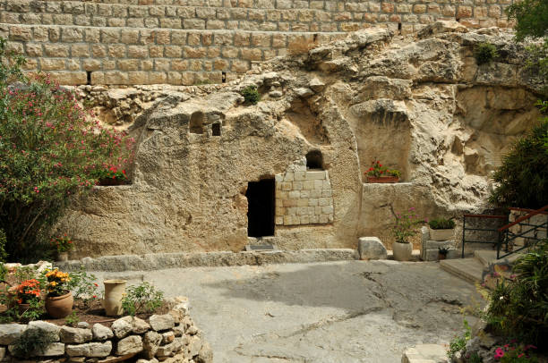 place of the resurrection of jesus christ stock photo
