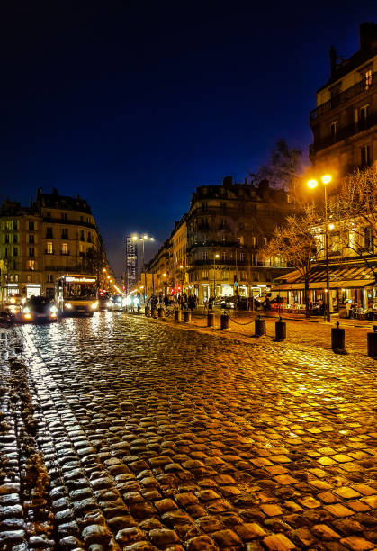Place Saint Germain des Pres, Paris stock photo