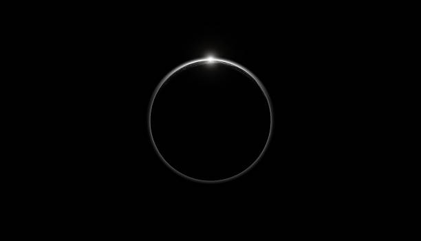행성입니다 eclipse 따라 starless 스카이 - black hole 뉴스 사진 이미지